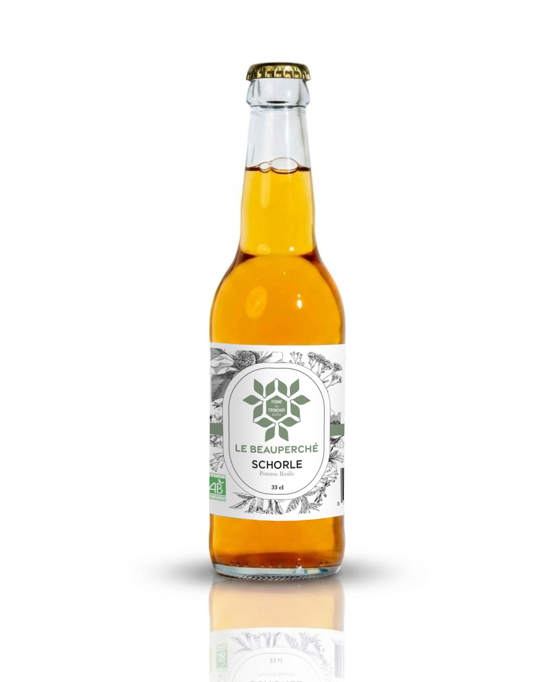 Schorle de pommes à cidre au basilic 33 cl