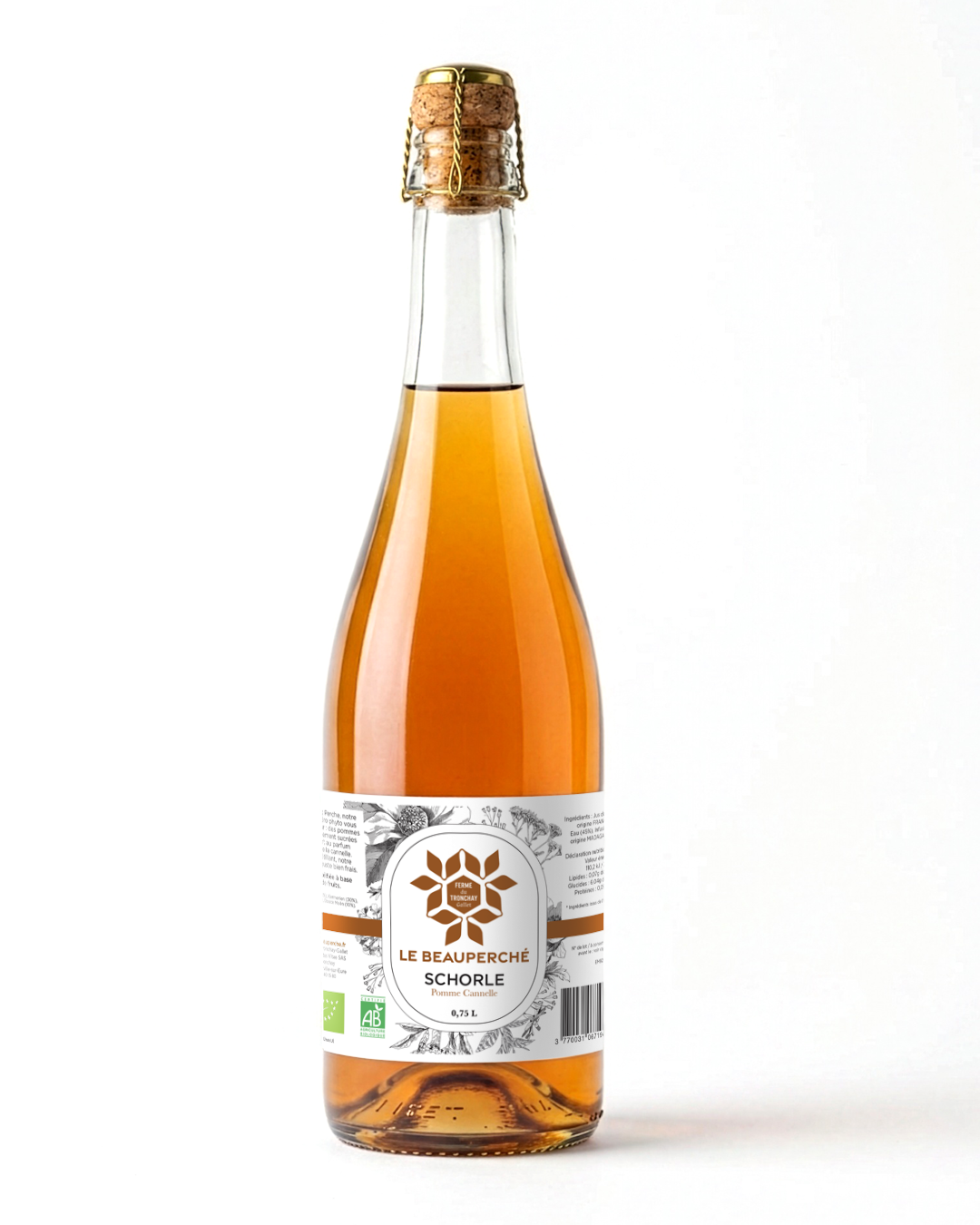Schorle de pommes à cidre à la Cannelle 75 cl