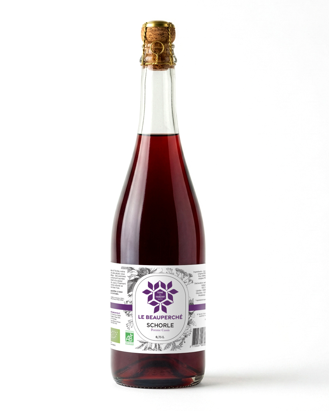 Schorle de pommes à cidre au cassis 75 cl