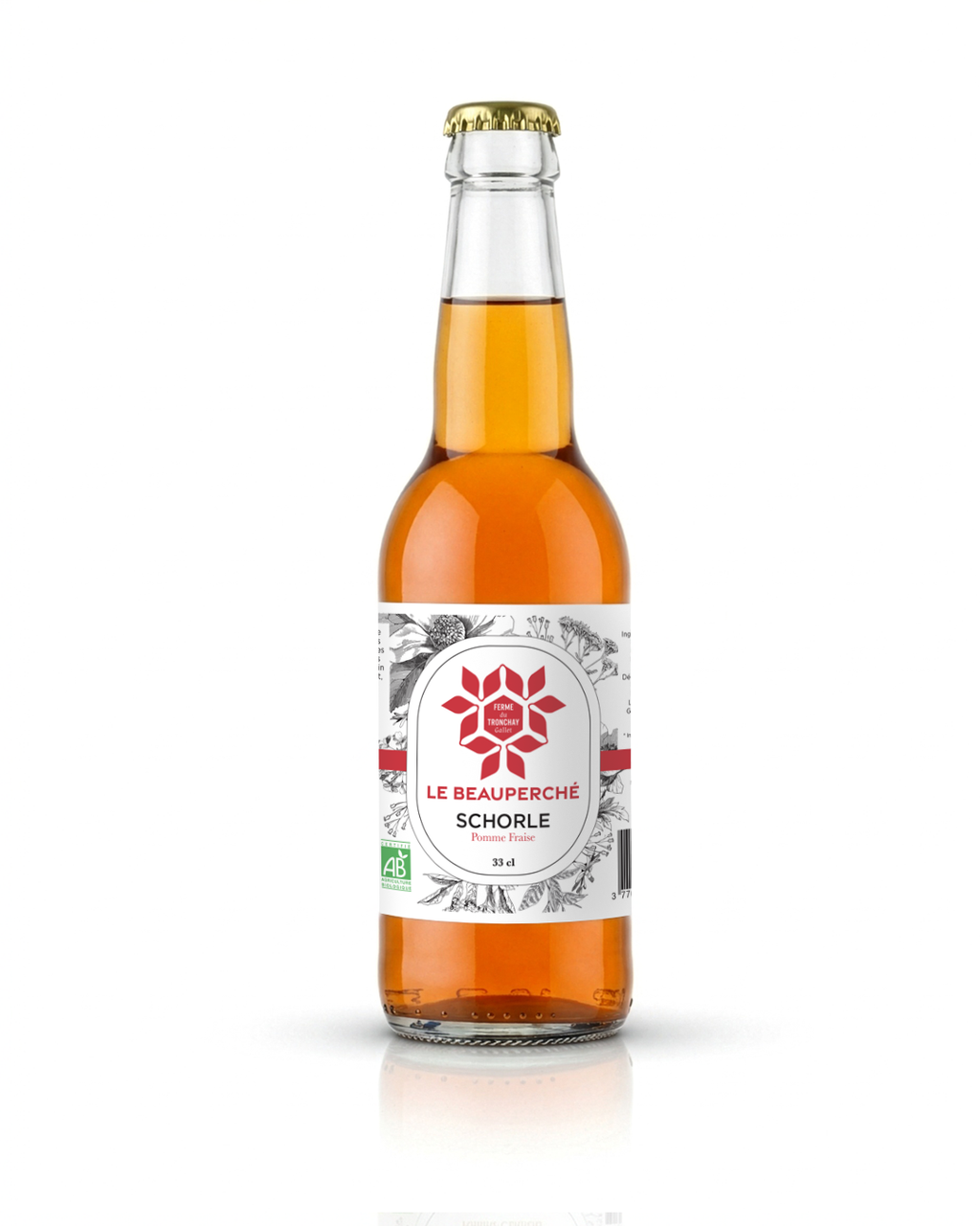 Schorle de pommes à cidre à la Fraise 33 cl