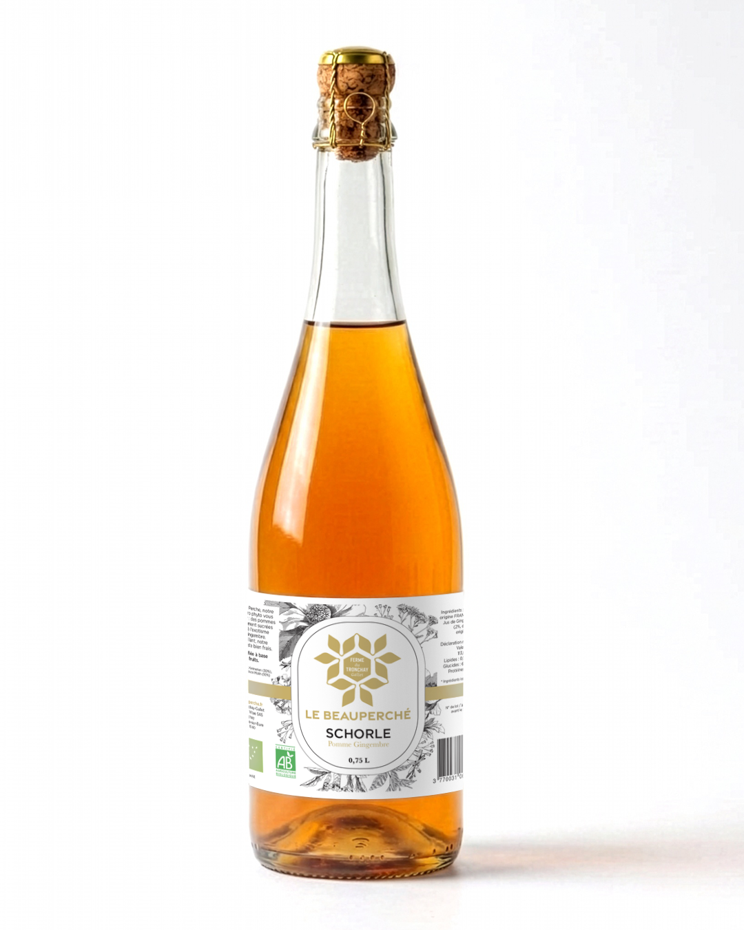 Schorle de pommes à cidre au Gingembre 75 cl