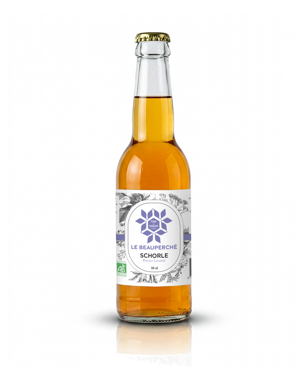 Schorle de pommes à cidre à la Lavande 33 cl