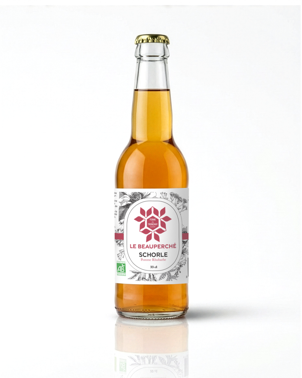 Schorle de pommes à cidre à la Rhubarbe 33 cl