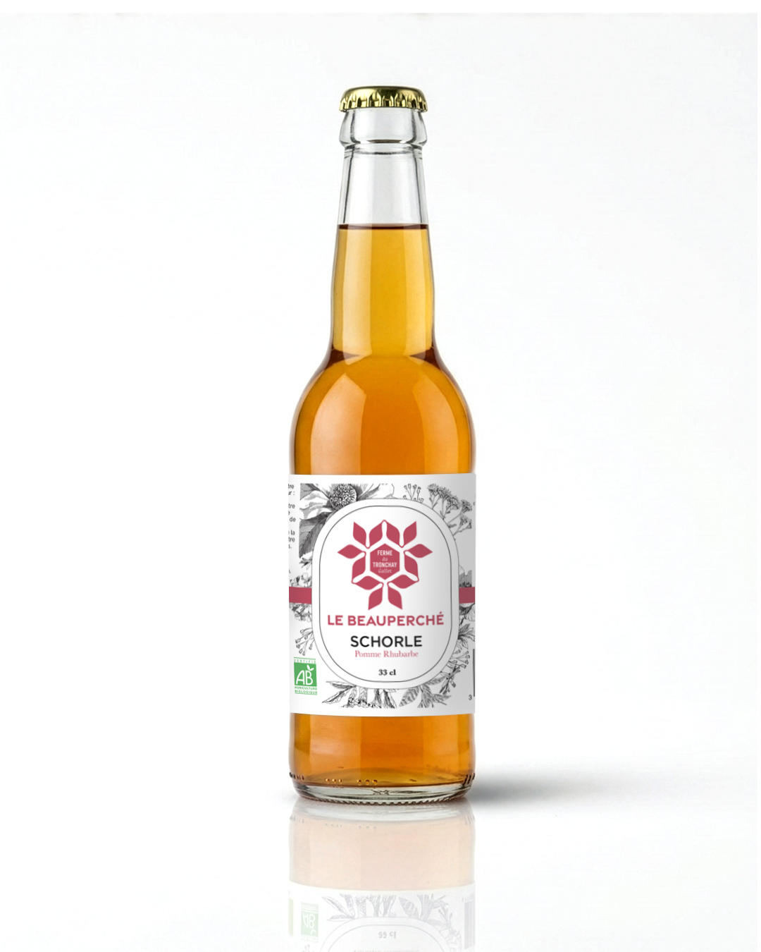 Schorle de pommes à cidre à la Rhubarbe 33 cl
