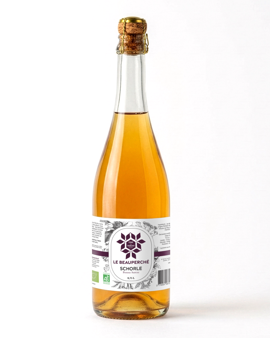 Schorle de pommes à cidre au Sureau 75 cl